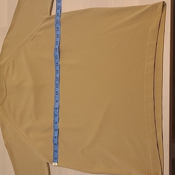 EUC VTG 70s Lady Booth Bay Khaki Mockneck Short Sleeved Shirt - Picture 12 of 13